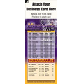 Magnetic Business Card Sports Schedule/ Football